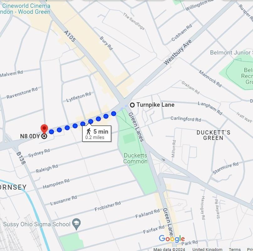 Stylish And Bright Flat In London N8 Turnpike Lane - Piccadilly Line Apartment Екстериор снимка